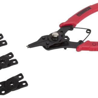 ProSource 10002-PRP-53L Snap Ring Plier Set, 6.125 in OAL, Red Handle, Cushion-Grip Handle, 3/4 in W Tip