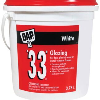 DAP 33 71090 Glazing Compound, Paste, Slight, Off-White/White, 3.78 L Pail