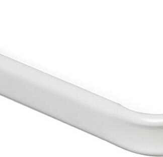 Kenney KN512 Curtain Rod, 1 in Dia, 48 to 86 in L, Steel, White