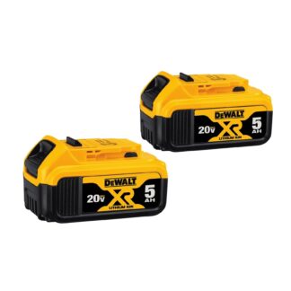 Dewalt 20V Max XR 20V Battery, 5.0-Ah, 2 Pack DCB205-2