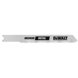 Dewalt 4" 8 TPI Aluminum/Fiberglass Cut HCS T-Shank Jig Saw Blade, 5 Pack DW3755H