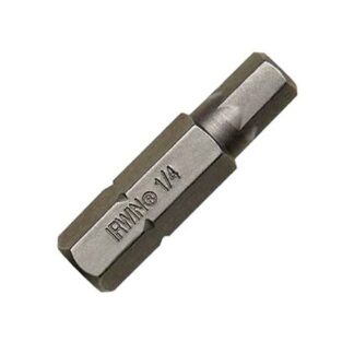 Irwin 1-1/4" Hex Head Insert Bit, 3/8", 1/4" Hex Shank 92483