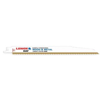 Lenox Gold 9" 6-TPI Power Arc Curved Wood Cutting Reciprocating Saw Blade, 5 Pack 21062-956GR