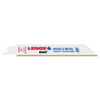 Lenox Gold® 6" Reciprocating Saw Blade 10 TPI 21064-610GR