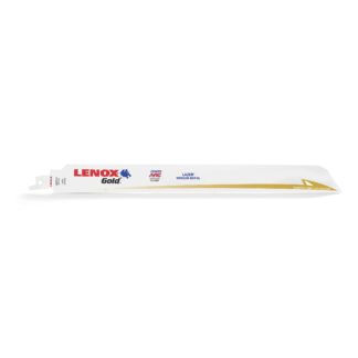 Lenox Gold® Reciprocating Saw Blade, 12" x 1", 18 TPI, Bi-Metal Body 21102-12118GR