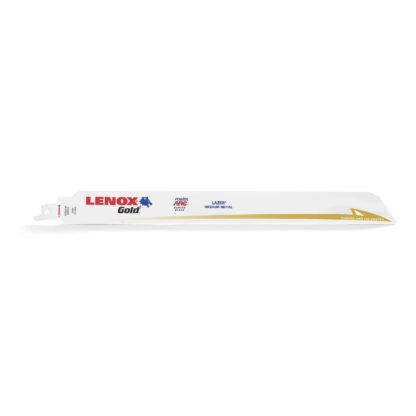 Lenox Gold® Reciprocating Saw Blade, 12" x 1", 18 TPI, Bi-Metal Body 21102-12118GR