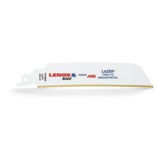 Lenox Gold 6" Reciprocating Saw Blade, for Thick Metal, Medium Metal Cutting, 14 TPI, 25 Pack 21226-B6114GR