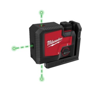 Milwaukee Tool Green 100 ft. 3-Point Rechargeable Laser Level with REDLITHIUM Lithium-Ion USB Battery and Charger 3510-21