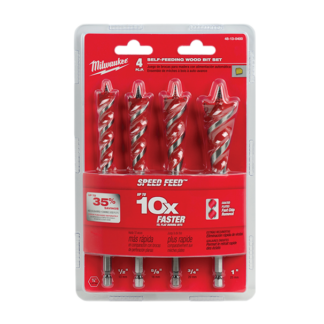 Milwaukee Tool 6-1/2" SPEED FEED™ Wood Bit Set (4 PC) 48-13-0400