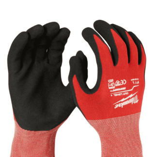 Milwaukee Tool Medium Red Nitrile Level 3 Cut Resistant Dipped Work Gloves 48-22-8931