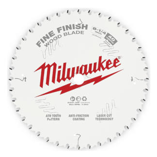 Milwaukee Tool 8-1/4" 40T Fine Finish Circular Saw Blade 48-40-0822