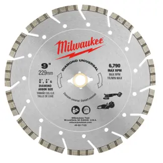 Milwaukee Tool 9" Diamond Universal Cutting Blade 49-93-7125