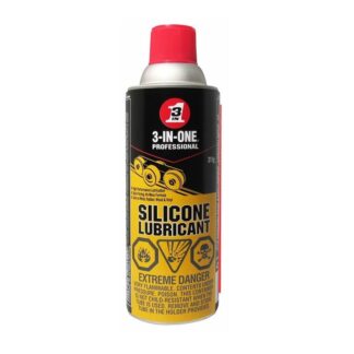 3-In-One Pro High Performance Silicone Lubricant, 311 g, Aerosol Spray Can, Clear, Liquid 01141
