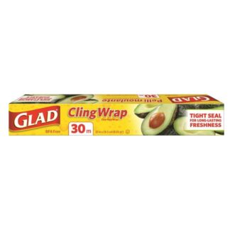 Glad Cling Wrap, 30 m L, Clear, Polyethylene 10637