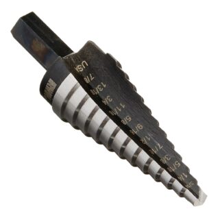 Irwin Step Drill Bit, 3/16" to 7/8", 3/8" Shank 10234