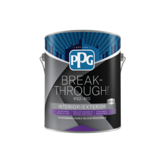 PPG Break-Through Interior/Exterior Paint, Satin, Black 3.79 L V51-90C