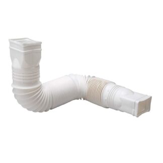 Amerimax 24"-55" Flex-A-Spout Extension, White L1602-12