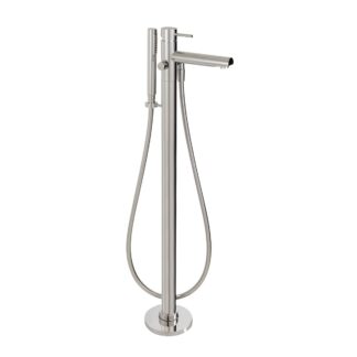Aquabrass Volare Freestanding Tub Filler Faucet with Handshower, Chrome 61N84PC