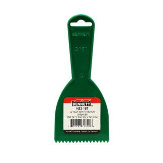 Bennett 3/16" X 3" V-Notch Glue Spreader, Plastic NS3-187