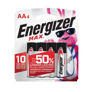 Energizer MAX AA Batteries, 4 Pack E91BP4