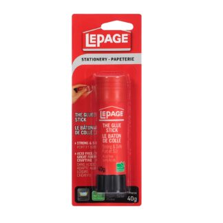 LePage Washable Glue Stick, Clear 40 g 50SL 646239
