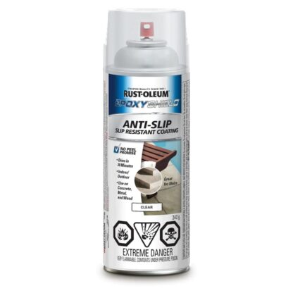 Rust-Oleum Epoxyshield Anti-Slip Slip Resistant Coating, Clear 340 g 270610