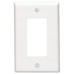 Leviton 80601-021-OOW White 1-Gang Wall Plate