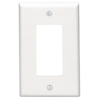 Leviton 80601-021-OOW White 1-Gang Wall Plate