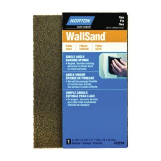 Norton 02284 4-7/8" x 2-7/8" WallSand Sanding Sponge - Fine