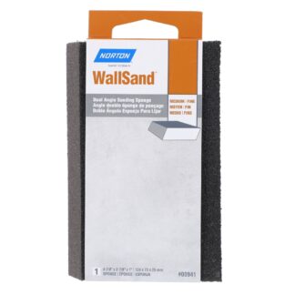 Norton 07660700941 4-7/8" x 2-7/8" WallSand Angle Sanding Sponge - Fine/Medium