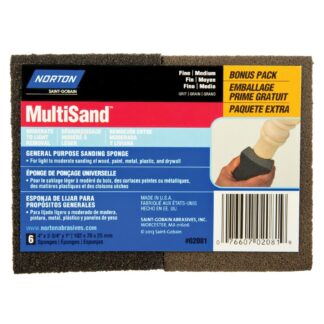 Norton 07660702670 4" WallSand Angle Sanding Sponge - Fine/Medium