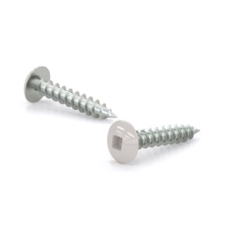 Reliable TKAW8112VP #8 x 1-1/2" White Truss Metal Screw - 100PK