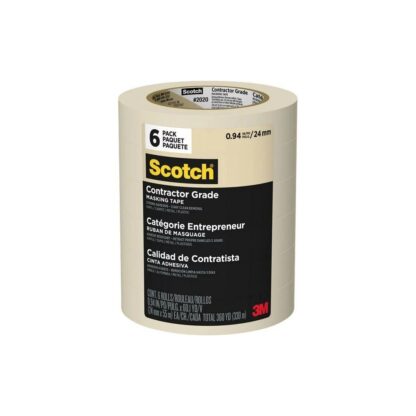 Scotch 2020-24-CP Contractor Grade Masking Tape - 6PK