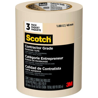 Scotch 2020-48-CP Contractor Grade Masking Tape - 3PK