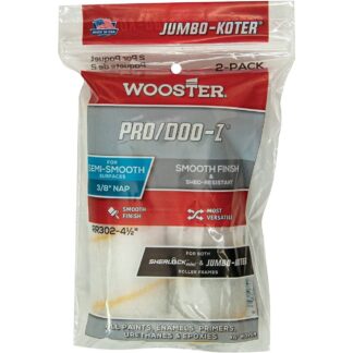 Wooster Brush RR302 4-1/2" Jumbo-Koter Pro/Doo-Z Roller - 2PK