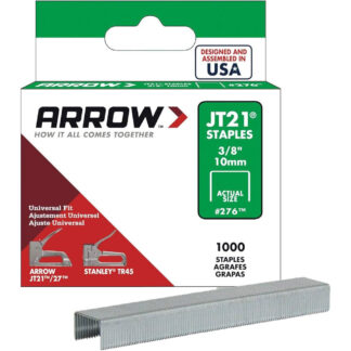 Arrow Fastener 276MC 3/8" JT21 Crafting Staples - 1000PK