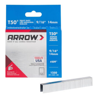 Arrow Fastener 50924 9/16" T50 Staples - 1250PK