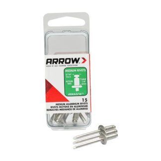 Arrow Fastener RMA3/16 3/16" Medium Aluminum Rivets - 15PK