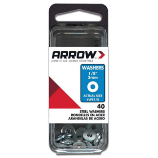 Arrow Fastener WS1/8 1/8" Steel Washers - 40PK