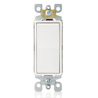 Leviton 05601-242-P2W 15 Amp Decora Rocker Switch - White