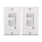 Leviton 06674-756-2PK SureSlide Universal Slide Dimmer - White - 2PK