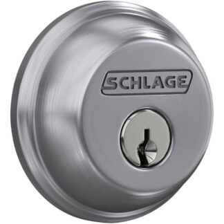 Schlage B60CSV626 Single Cylinder Deadbolt - Satin Chrome