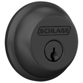 Schlage B60N622 Single Cylinder Deadbolt - Matte Black