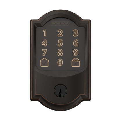 Schlage BE489WBCAM716 Camelot Encode Smart Deadbolt - Aged Bronze