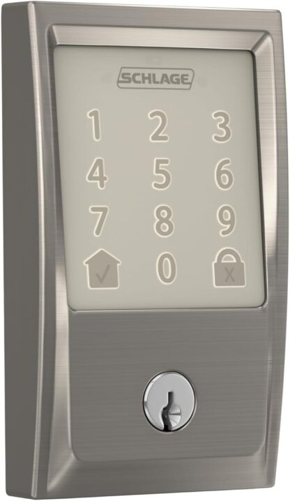 Schlage BE489WBCEN619 Century Encode Smart Deadbolt - Satin Nickel