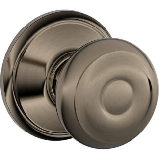 Schlage F10GEO620 Georgian Closet Knob - Antique Pewter