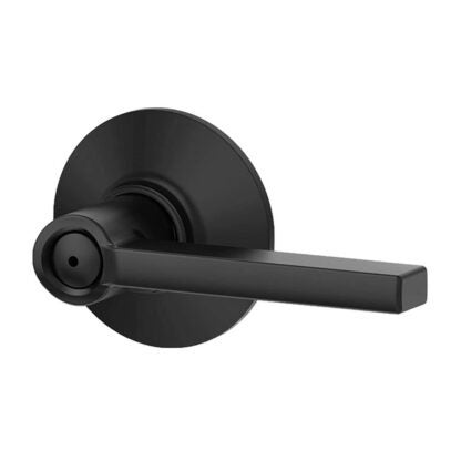 Schlage F40LAT622 Latitude Bath Lever - Matte Black