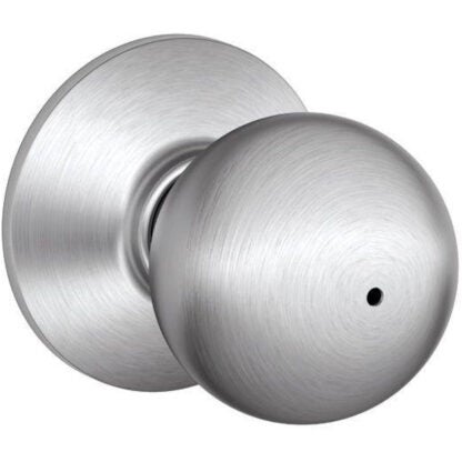 Schlage F40ORB626 Orbit Bath Knob - Satin Chrome