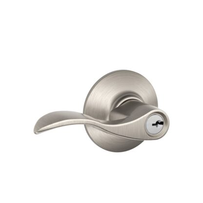 Schlage F51ACC619 Accent Keyed Lever - Satin Nickel