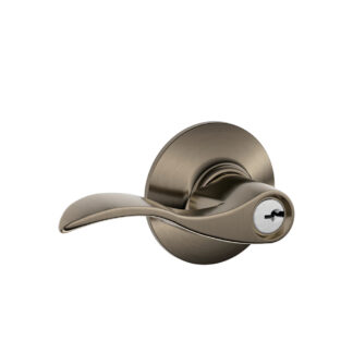 Schlage F51ACC620 Accent Keyed Lever - Antique Pewter